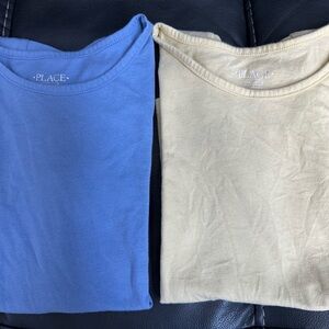 The Children's Place Blue and Yellow Short Sleeve Tees Set